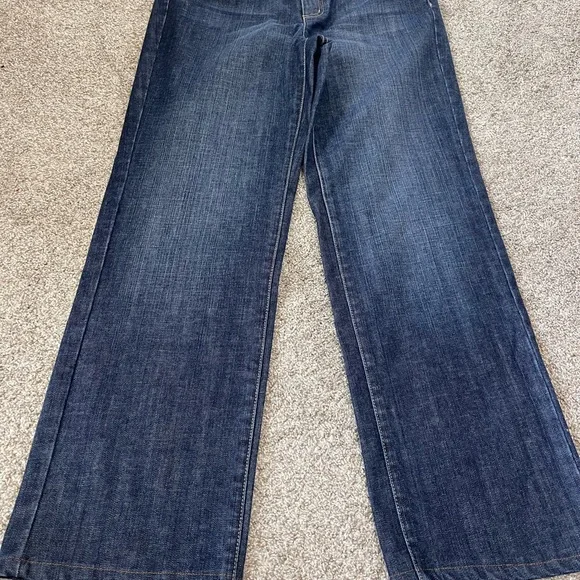 Talbots high rise straight leg jeans with stretch size 8 short - Picture 3 of 8